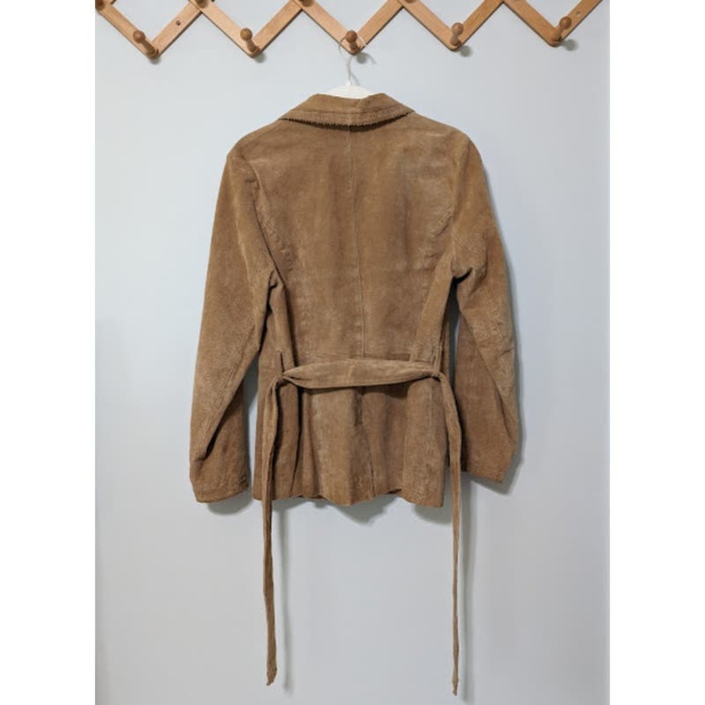 Wilsons Leather Tan Suede Button-Front Jacket - Picture 3 of 12
